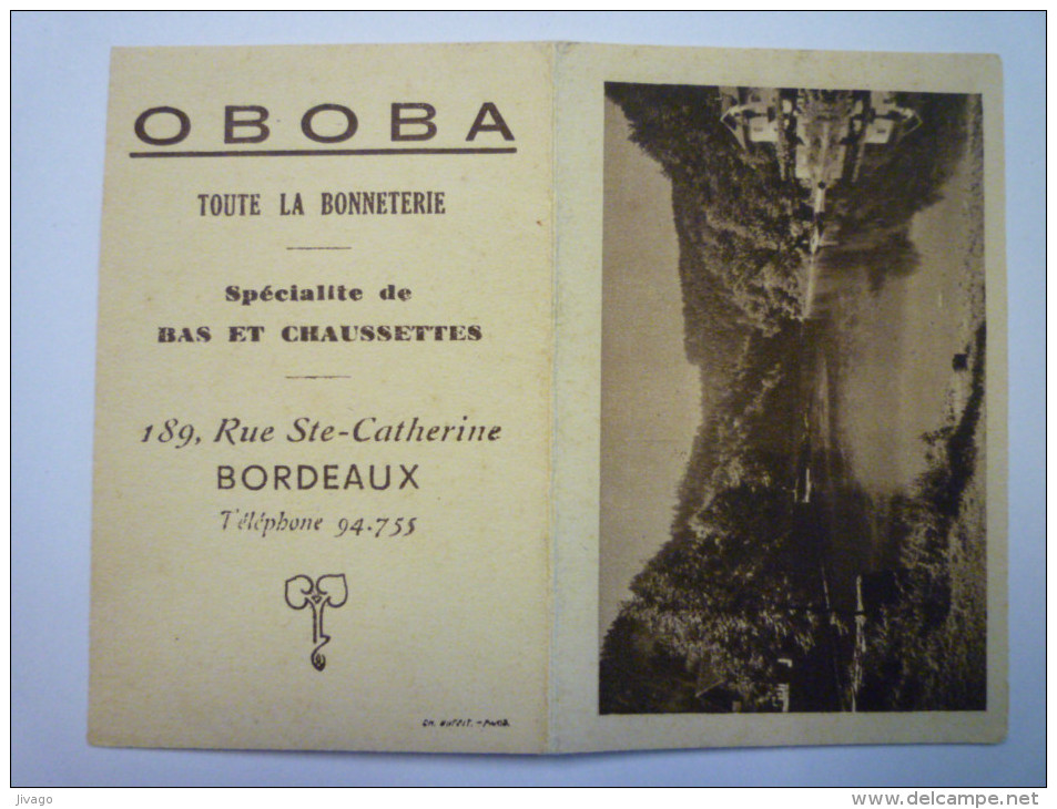 Petit CALENDRIER  PUB   1947  (format   9,7 X 6,5cm) - Petit Format : 1941-60