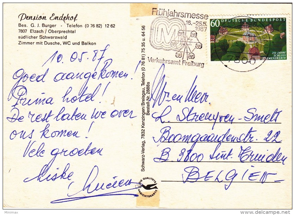 Elzach - Pension Endehof - 1987 - Multi-vues - Elzach