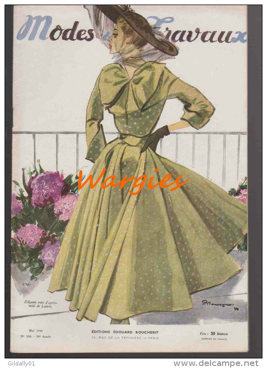 Fashion De L'année 1948 \" MODES & TRAVAUX \" N°569..(voir Description) - Unclassified