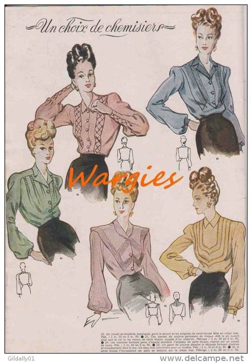 Fashion De L'année 1945 \" MODES & TRAVAUX \" N°540..(voir Description) - Zonder Classificatie