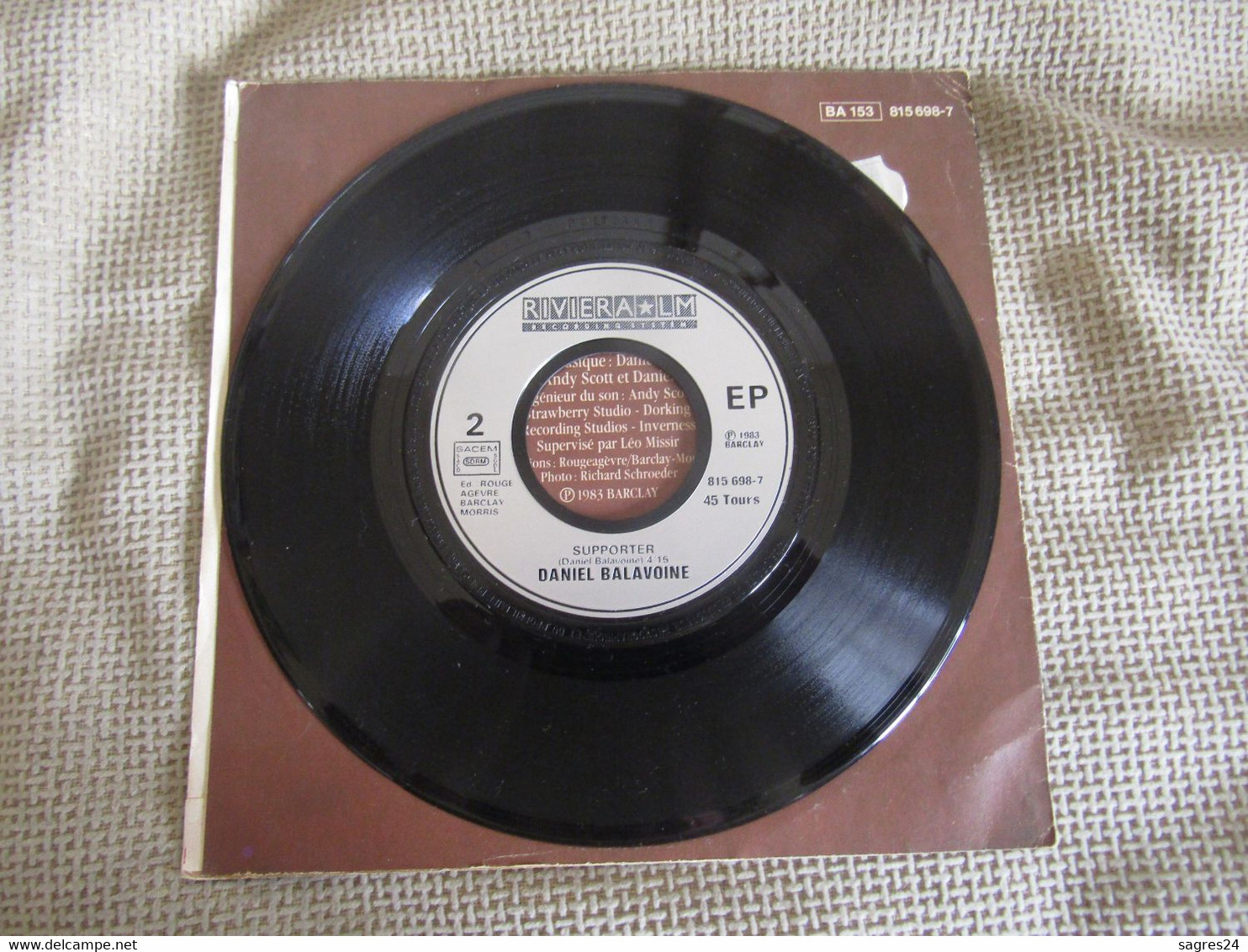 Daniel Balavoine-Pour La Femme Veuve Qui S`Éveille- Single 45 Rpm - Autres - Musique Française