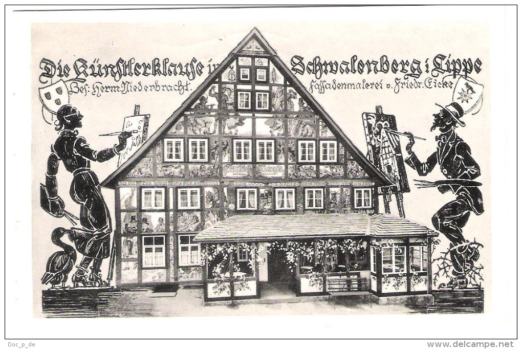 Deutschland - Malerstädchen Schwalenberg - Lippe - Restaurant "  Künstlerklause " - Detmold