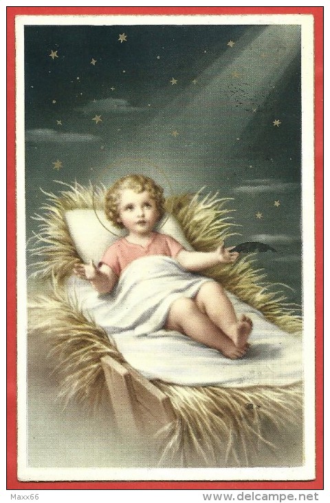 CARTOLINA VG ITALIA - BUON NATALE - Gesù Bambino - 9 X 14 - ANN. TORINO 1958 - Altri & Non Classificati