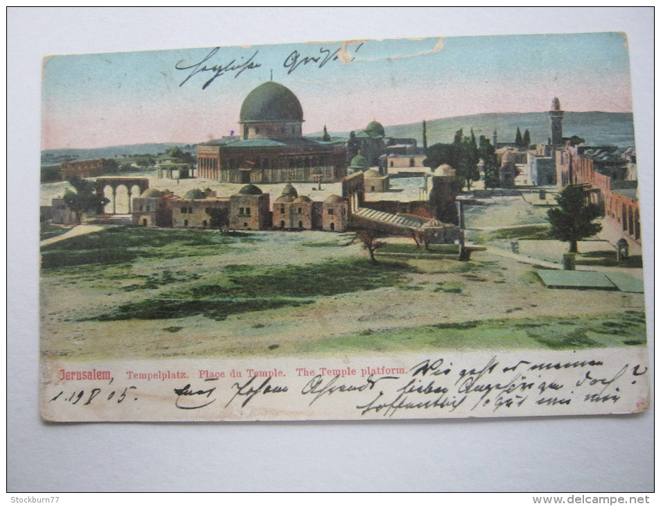 JERUSALEM  ,schöne Karte  Um  1905 - Ehemalige Dt. Kolonien