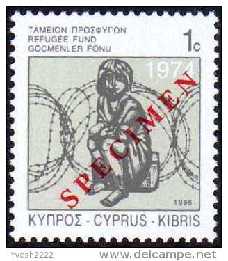 Chypre 1996 Y&T 885. Surcharge "Specimen" Pour La Presse Philatélique. Fonds D'aide Aux Réfugiés - Refugees