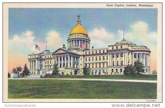 Mississippi Jackson State Capitol Building Curteich - Jackson