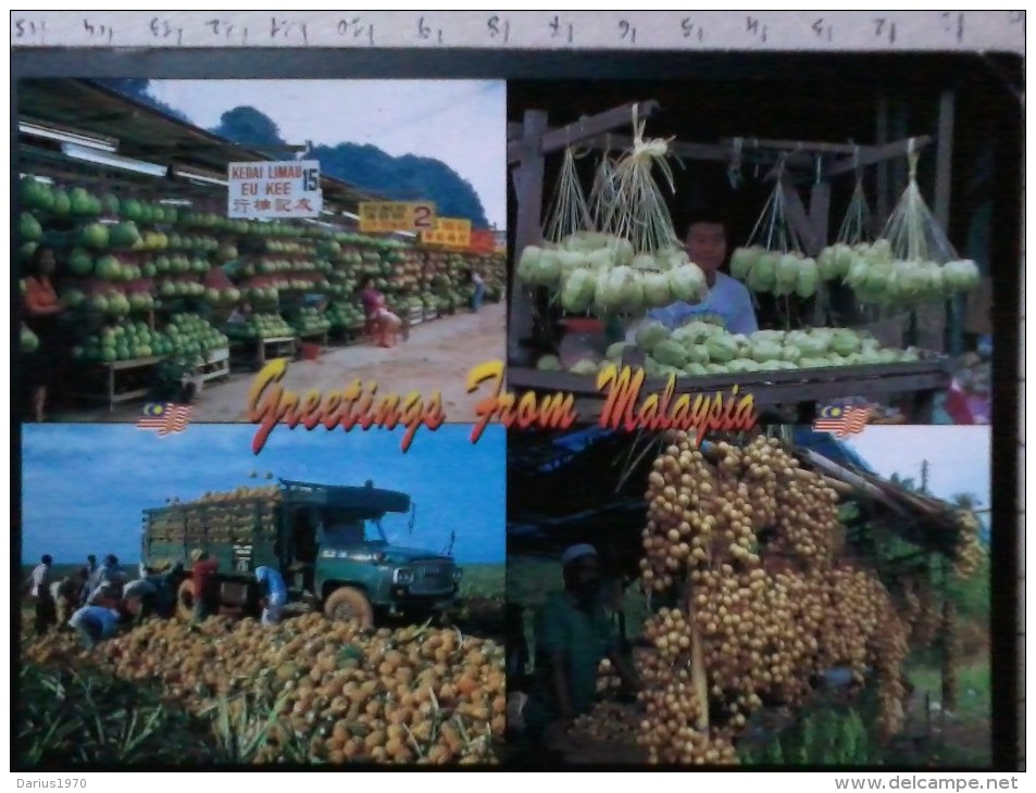 Cart -  Malesia - Greetings From Malaysia - Fruits Of Malaysia - Malesia