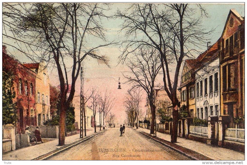 EUSKIRCHEN RUE COMMENER ANIMEE CARTE COLORISEE - Euskirchen