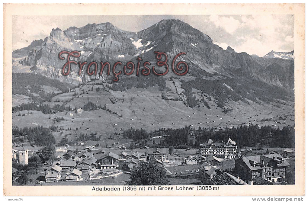 (Suisse) - Berne - Bern - Adelboden (1356 M) Mit Gross Lohner (3055m) - 2 SCANS - Adelboden