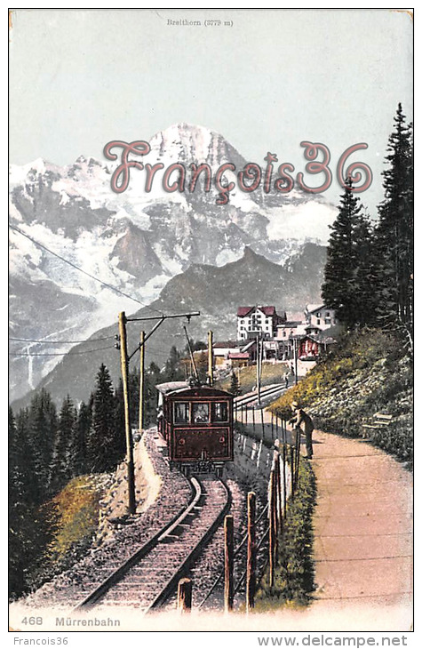 (Suisse) - Berne - Bern - Mürrenbahn - Train - 2 SCANS - Berna