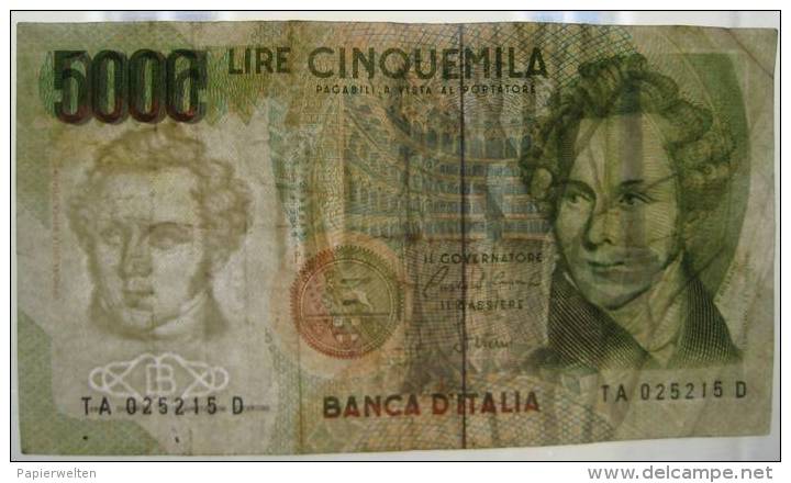 5000 Lire 1985 (WPM 111a) - 5000 Lire