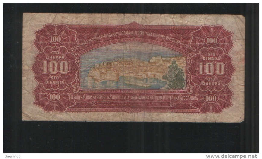 YUGOSLAVIA 100 Dinara 1955 - Jugoslawien