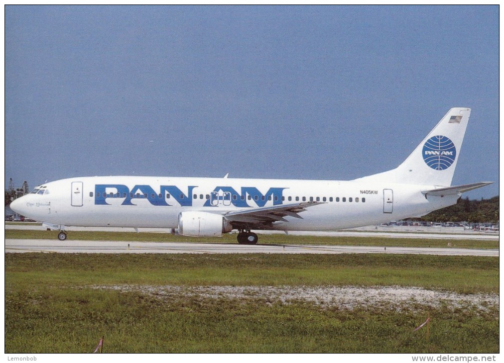 PAN AM, Boeing 737-4Q8, Unused Postcard [15450] - 1946-....: Moderne