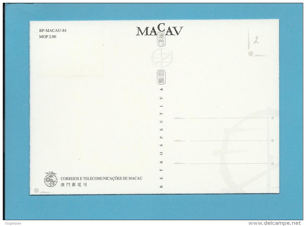 MACAO - RETROSPECTIVA - ( BP - MACAU - 84 ) - PORTUGAL - 2 SCANS - CARTE MAXIMUM - MAXICARD - Cartes-maximum