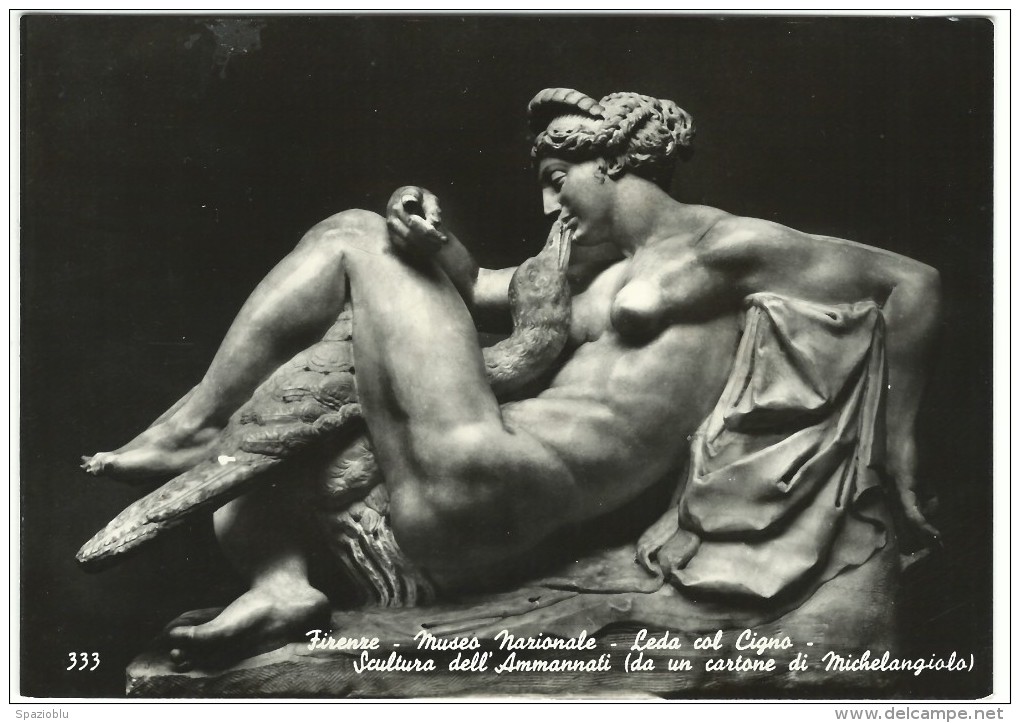 Firenze, - Museo Nazionale - Leda Col Cigno - Scultura Dell´ammannati (Da Un Cartone Di Michelangelo) - Sculture