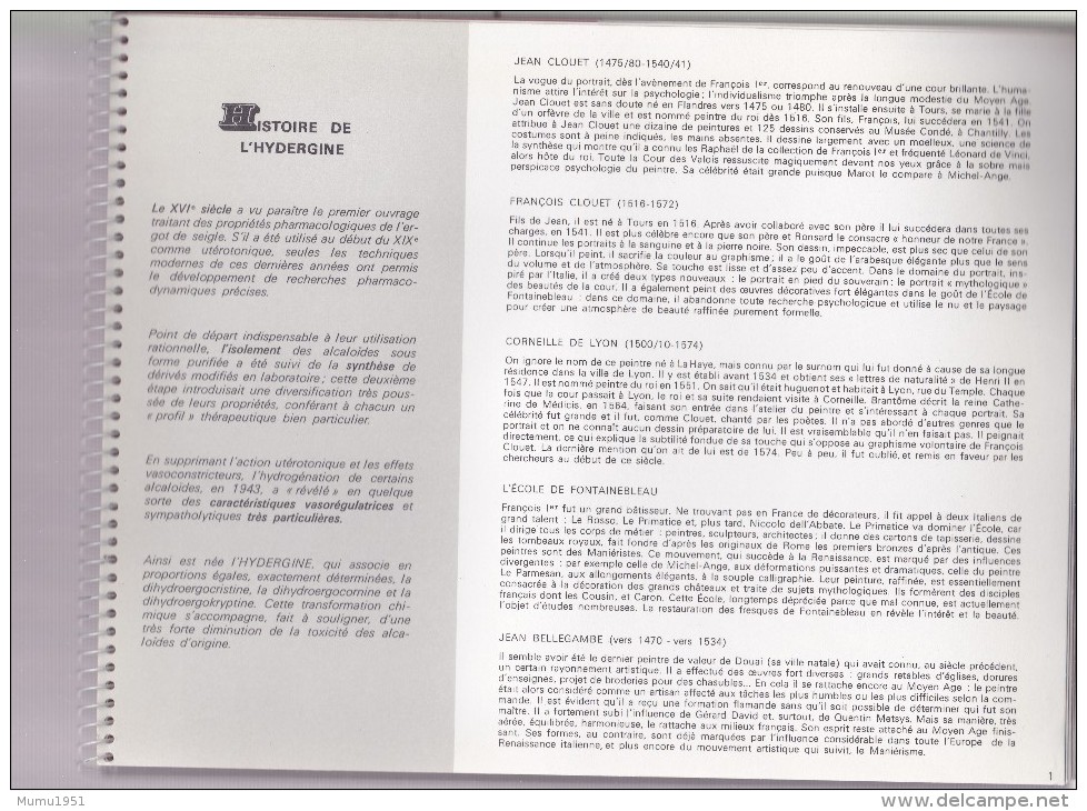 PUBLICITE PHARMACIE PETITE HISTOIRE DE L'ART SANDOZ RELIURE DE 24 PAGES TRES BEAU - Publicités