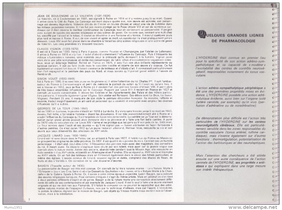 PUBLICITE PHARMACIE PETITE HISTOIRE DE L'ART SANDOZ RELIURE DE 24 PAGES TRES BEAU - Publicités