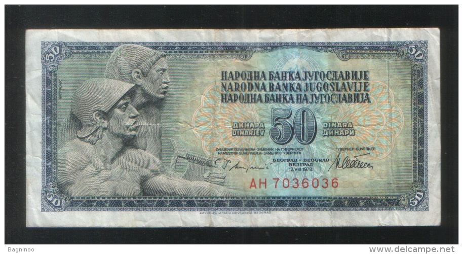 YUGOSLAVIA 50 Dinara 1978 - Yugoslavia