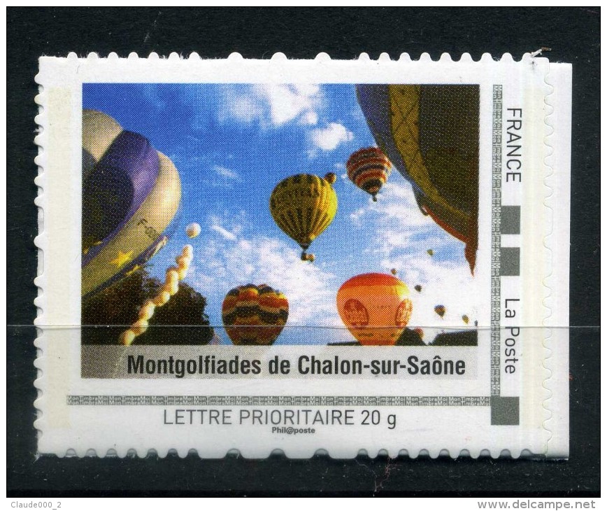Montgolfiades De Chalon Sur Saone Adhésif Neuf ** . Collector " Bourgogne " 2009 - Collectors