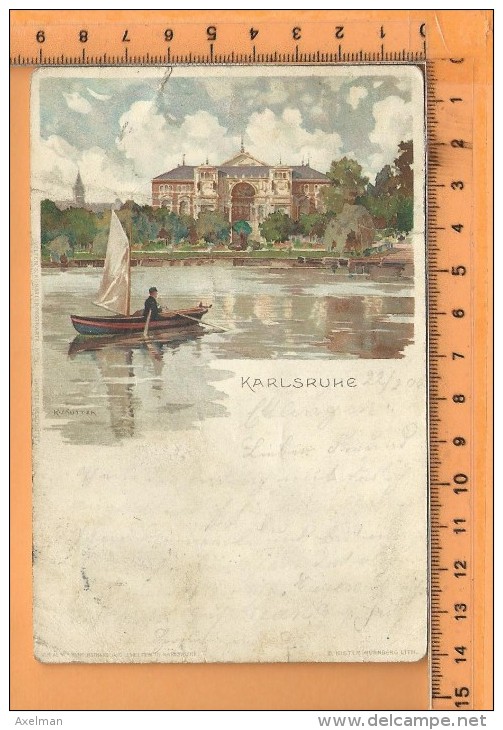 KARLSRUHE: Litho, Stadtgarten See & Festhall - Karlsruhe