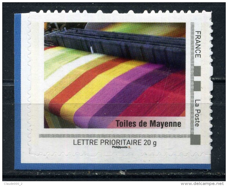 Toiles De Mayenne Adhésif Neuf ** . Collector " LES PAYS DE LA LOIRE " 2009 - Collectors