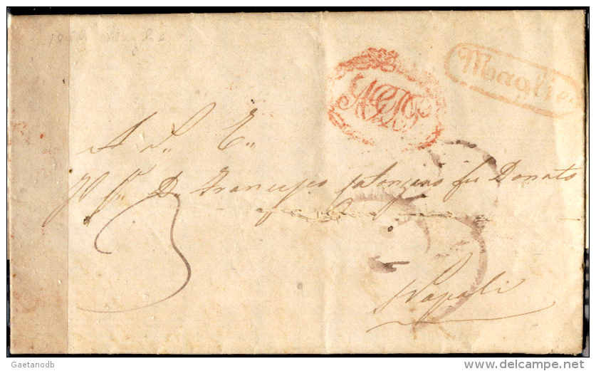 Maglie-00408b - Piego, Con Testo, Tassato Per 3 Grana, Del 18 Febbraio 1859 - - Naples