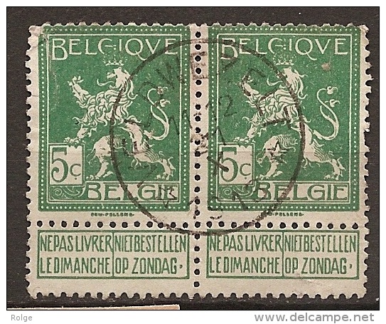 MW-1957      VELDWEZELT   1913 - Postmarks With Stars