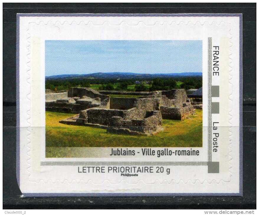 Jublain , Ville Gallo Romaine Adhésif Neuf ** . Collector " LES PAYS DE LA LOIRE " 2011 - Collectors