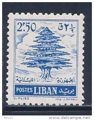 Lebanon, Scott # 343 Mint Hinged Cedar, 1960 - Liban