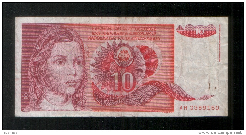 YUGOSLAVIA 10 Dinara 1990 - Yugoslavia