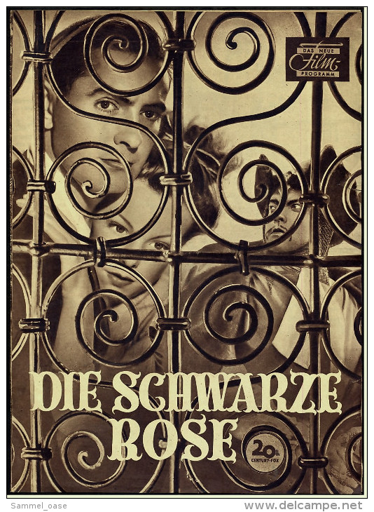 Das Neue Film-Programm Von Ca. 1951  -  "Die Schwarze Rose"  -  Mit Tyrone Power , Cecile Aubry - Zeitschriften