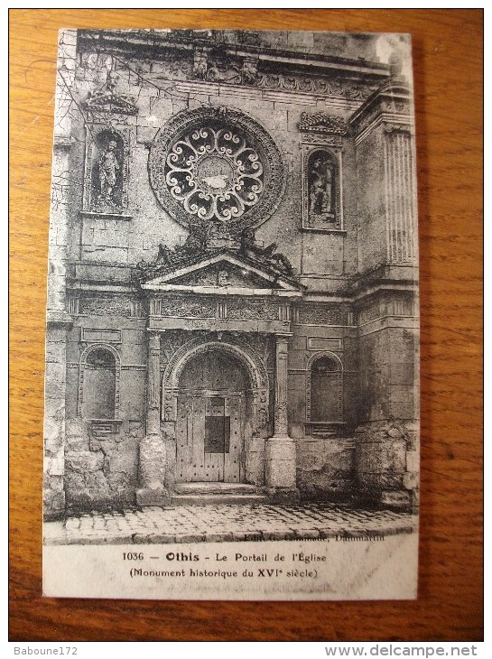 Carte Postale Othis Le Portail De L'Eglise - Othis