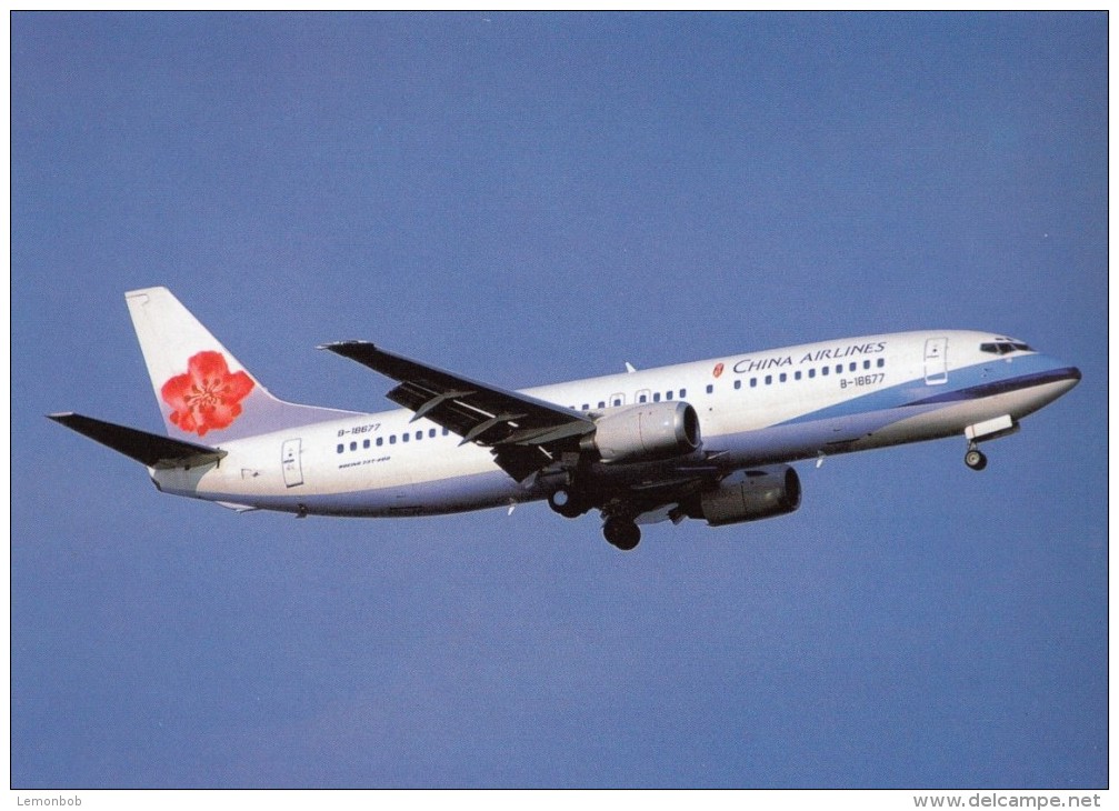 CHINA AIRLINES, Boeing 737-43Q, Unused Postcard [15464] - 1946-....: Moderne