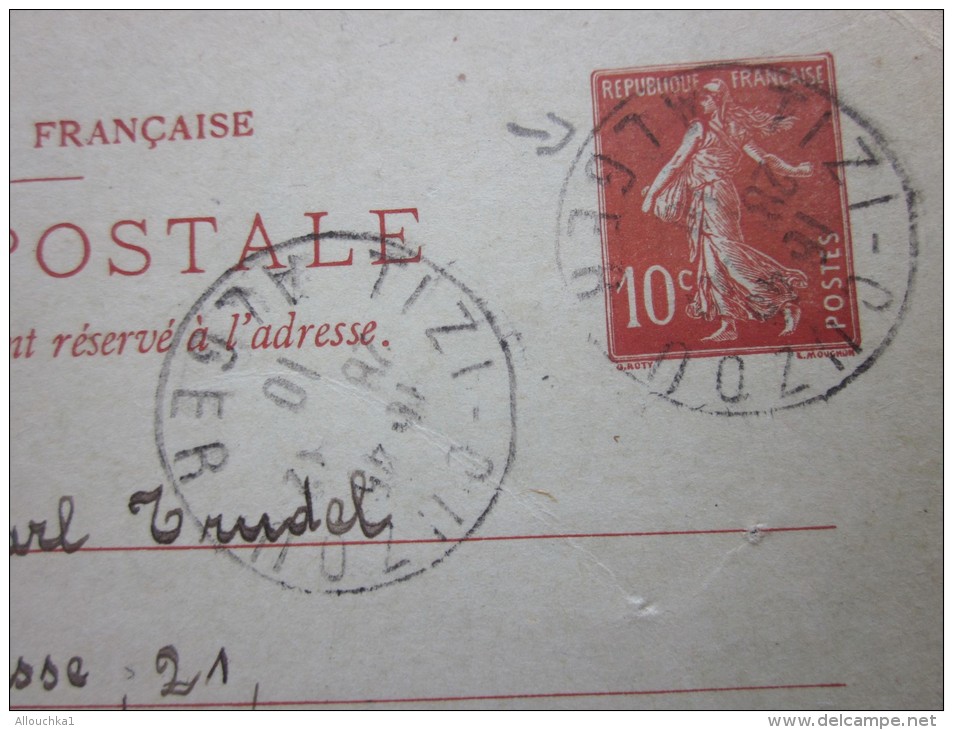 Europe France>Entiers Postaux >Carte Postale Semeuse 10c TIZI OUZOU Algérie Fse Berlin Allemagne Tarif LSE 28/12/1910 - Cartes Postales Types Et TSC (avant 1995)