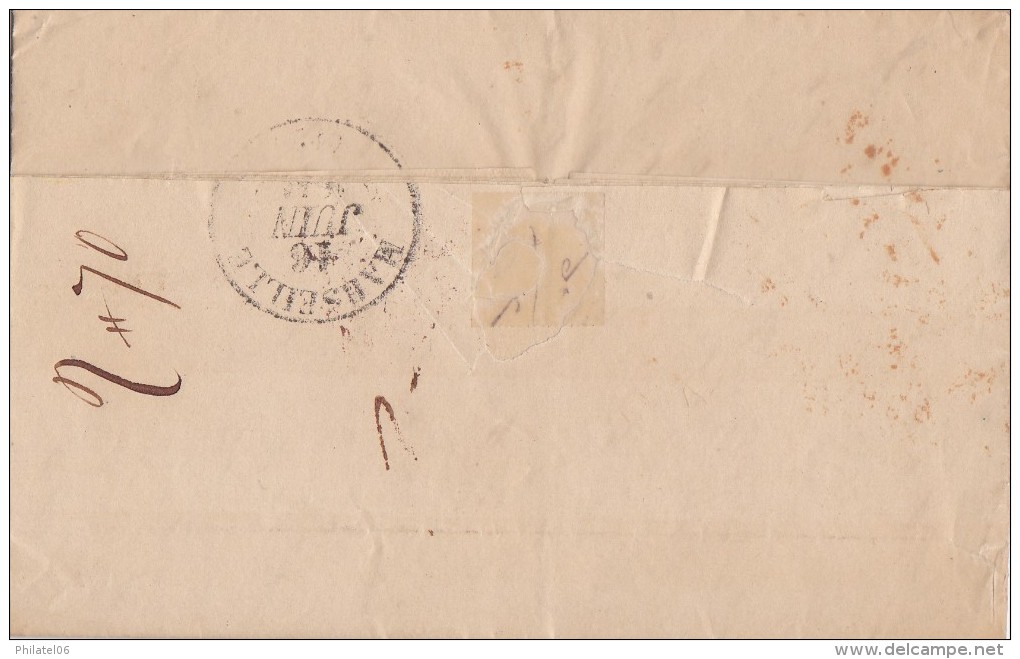 PAYS BAS   LETTRE COMPLETE AVEC CORRESPONDANCE  MARQUE D'ENTREE  1841 - ...-1852 Voorlopers