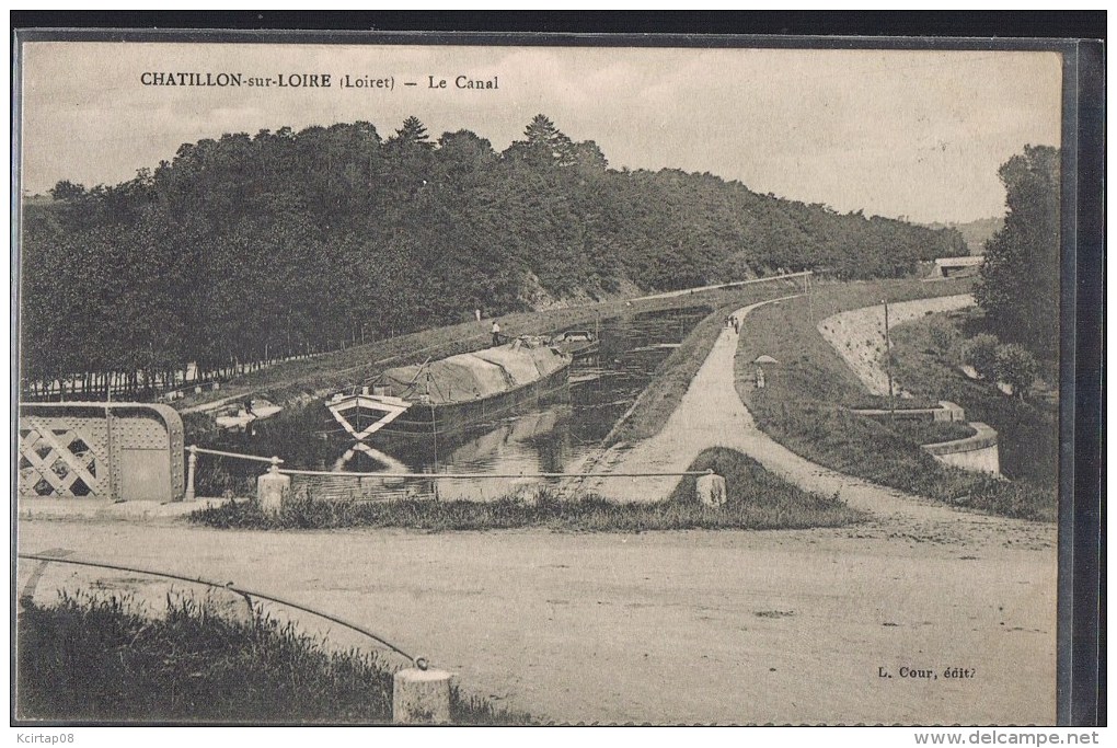 CHATILLON - Sur - LOIRE . Le Canal . - Chatillon Sur Loire