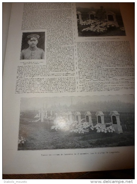 1919 Drame Langensalza;Les GROSSES BERTHAS Crepy,Beaumont;Destructions (Hirson,Valencienne,Bleuse-Borne);NISCH;Védrines - L'Illustration