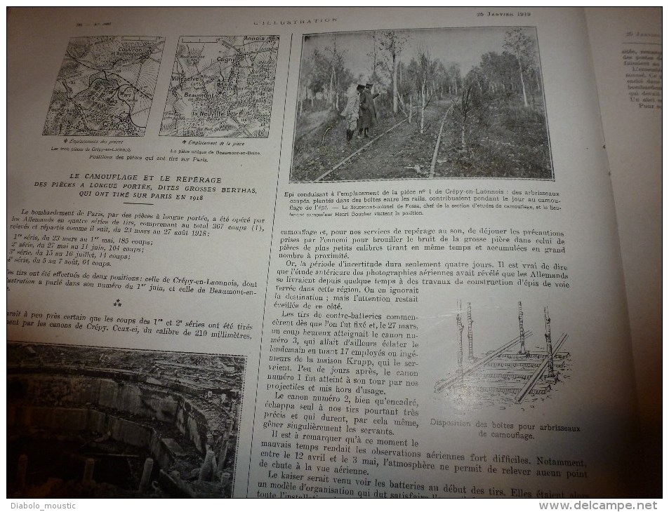 1919 Drame Langensalza;Les GROSSES BERTHAS Crepy,Beaumont;Destructions (Hirson,Valencienne,Bleuse-Borne);NISCH;Védrines