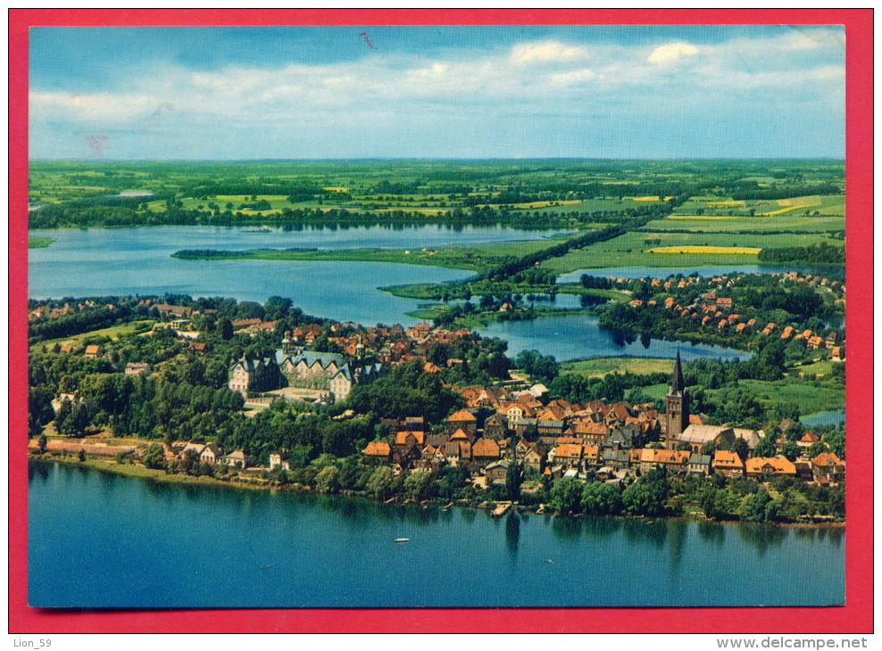 158942 / Plön -  Plöner See , AIR PHOTO , HOTEL RESTAURANT KONDITOREI , FEGETASCHE - Germany Allemagne Deutschland - Ploen