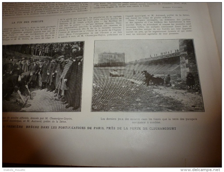 1919 Huit PASTELS de LA TOUR (important documentaire);Pologne (Vilna); Fortifs de Paris;Courses de Maisons-Laffitte,etc