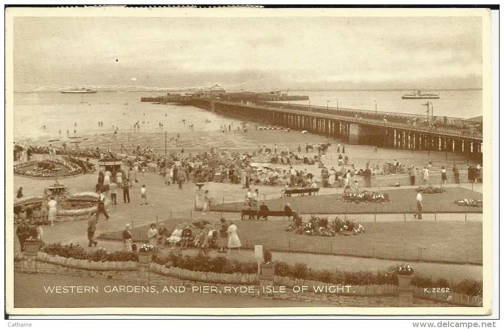ANGLETERRE .  WESTERN GARDENS . AND PIER . RYDE  . ISLE OF WIGHT - Sandown