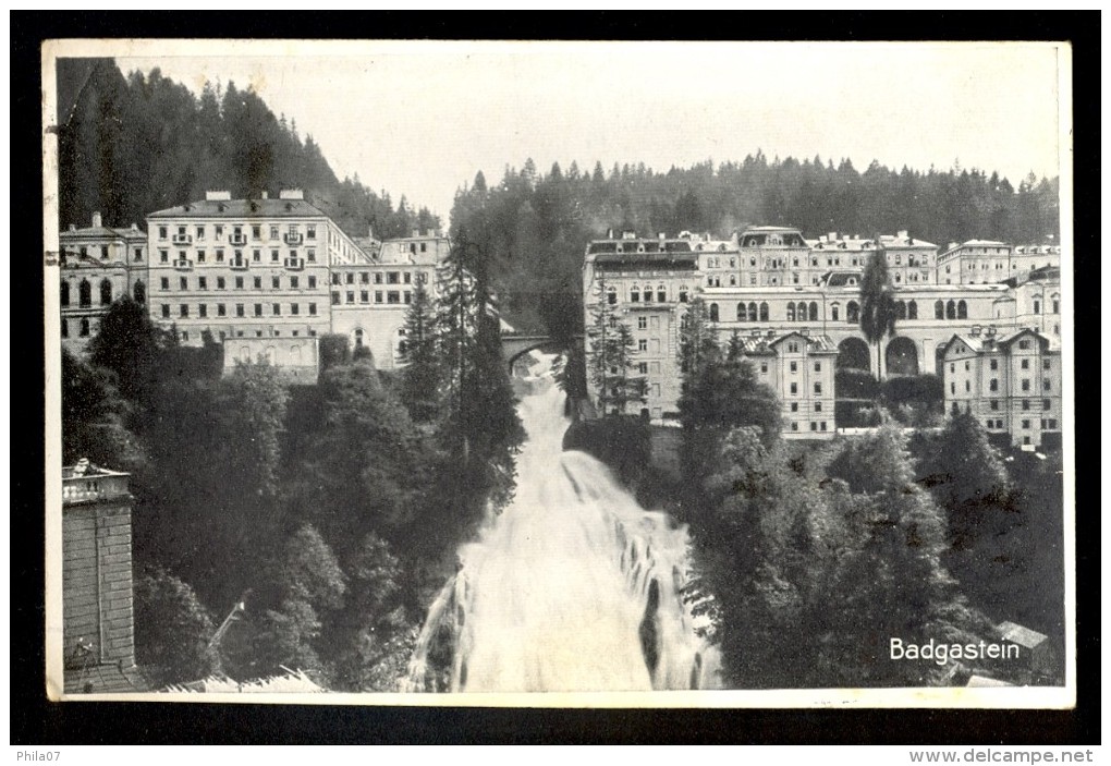 Bagdastein / Waterfall / Postcard Traveled - Bad Gastein