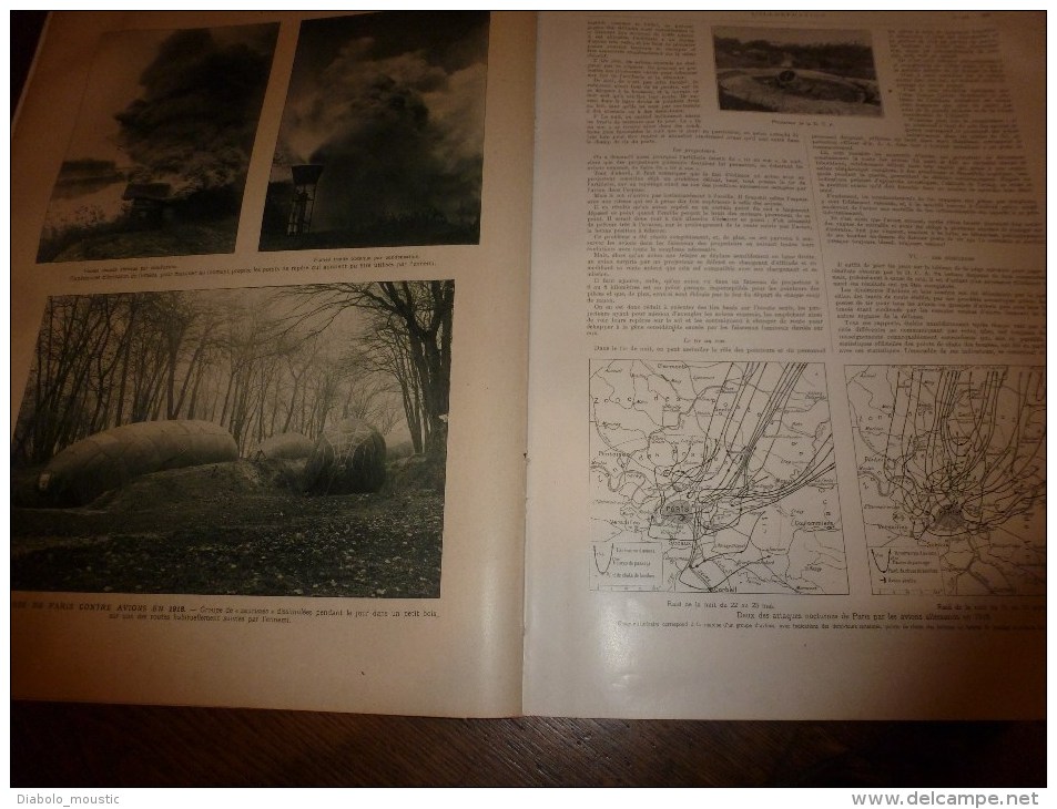 1919 Artillerie aérienne de Paris contre les GOTHAS; Les destructions de nos usines; Clémenceau;Courrier France-Maroc