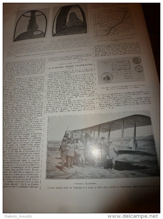 1919 Artillerie aérienne de Paris contre les GOTHAS; Les destructions de nos usines; Clémenceau;Courrier France-Maroc