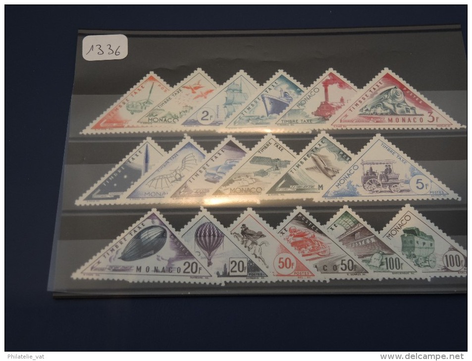 MONACO  : 18 Valeurs  N° Yvert De 39 à 55 -  Côte Avec Charnière 75 € (Lot 1336) - Strafport