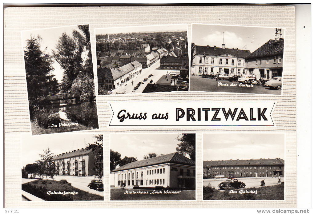 0-1920 PRITZWALK, Mehrbildkarte, 1967, Cabrio Oldtimer - Pritzwalk