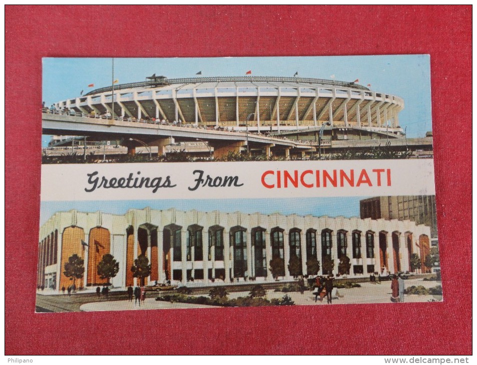 - Ohio> Cincinnati Greetings  M/V Stadium -ref  1650 - Cincinnati