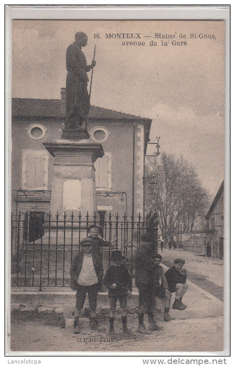 84 - MONTEUX / STATUE DE ST GENS - AVENUE DE LA GARE - Monteux