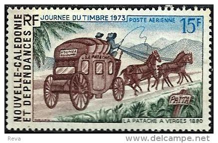 NEW CALEDONIA LA PATACHE 1880 STAGECOACH HORSE SET OF 1 15 FRANCS MUH 1973 SG533 READ DESCRIPTION !! - Neufs