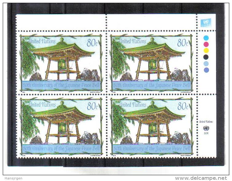 BLO840  UNO NEW YORK  2004  Michl  958 ECKRAND VIERERBLOCK  ** Postfrisch - Unused Stamps